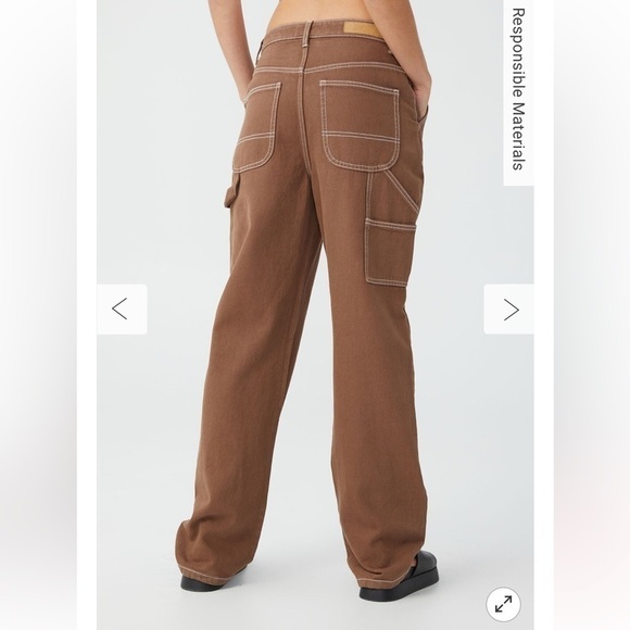 Cotton:On Brown Carpenter Jean Size 2 - Picture 2 of 12